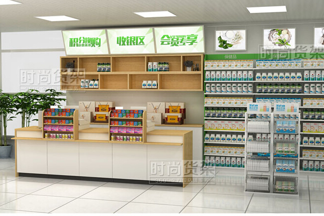 藥店收銀區(qū)設(shè)計(jì)_收銀臺設(shè)計(jì)